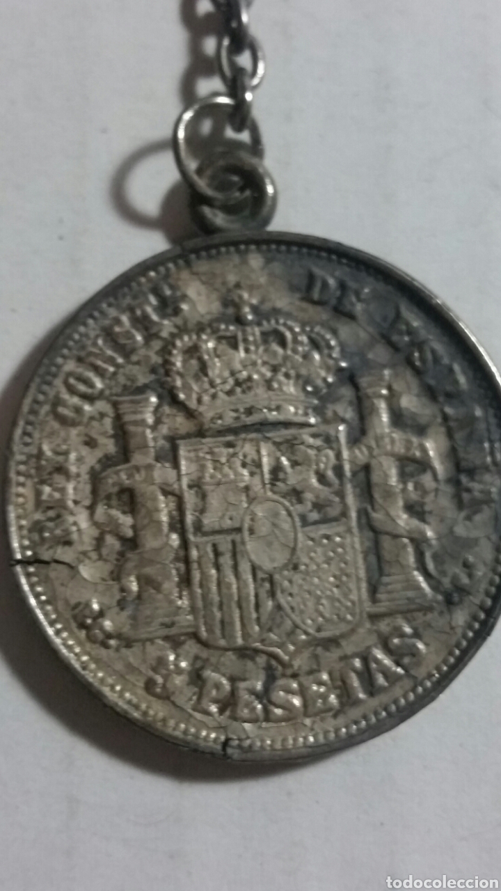 Coleccionismo de llaveros: Llavero de r&eacute;plica de moneda c1 - Foto 2