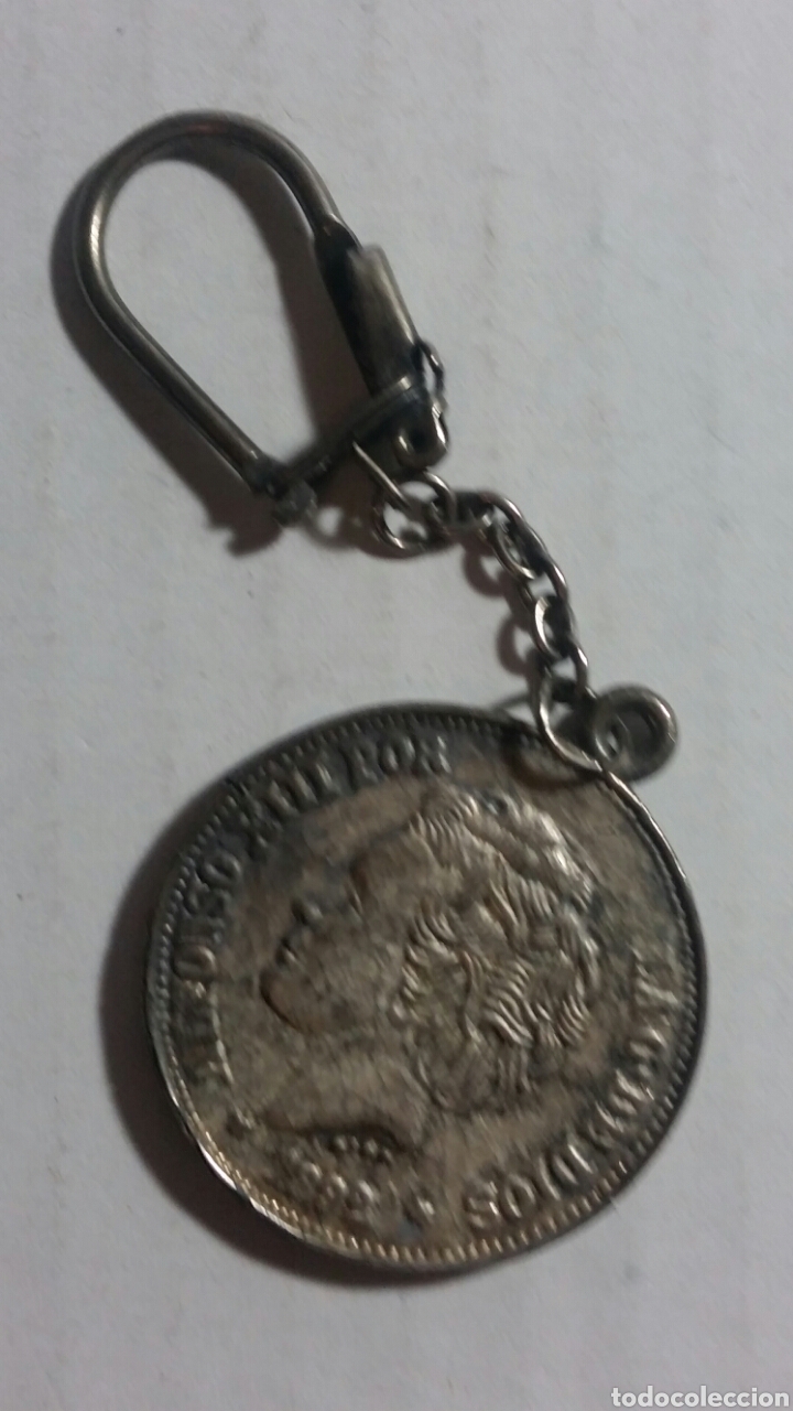 Coleccionismo de llaveros: Llavero de r&eacute;plica de moneda c1 - Foto 3
