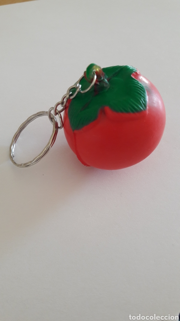Coleccionismo de llaveros: Llavero tomate de goma - Foto 1