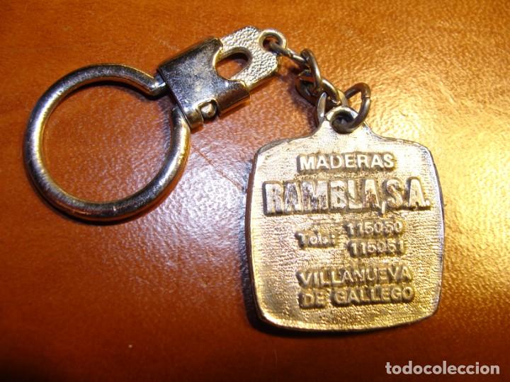 Collection of Keychains: ANTIGUO LLAVERO COLECCION MADERAS RAMBLA BUEN VIAJE VILLANUEVA DE GALLEGO