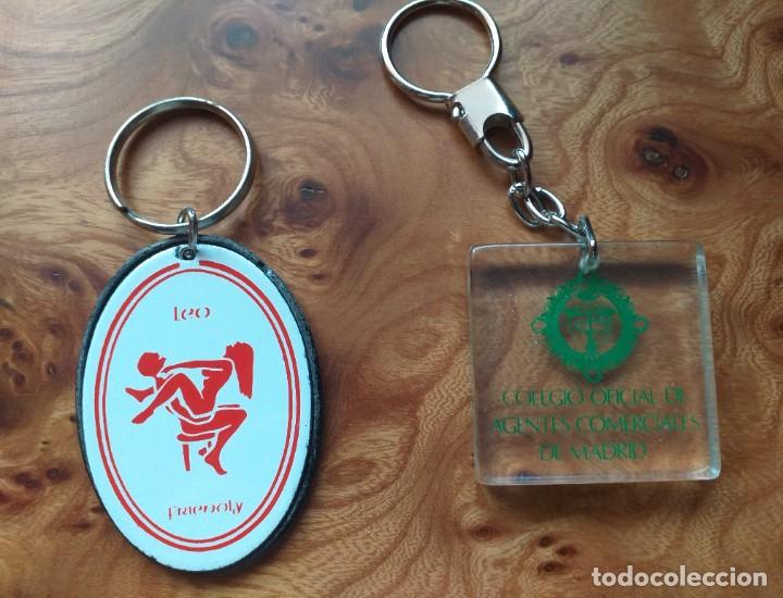 Collectionnisme de portes-cl&eacute;s: 2 LLAVEROS - LEO y COLEGIO OFICIAL DE AGENTES COMERCIALES DE MADRID