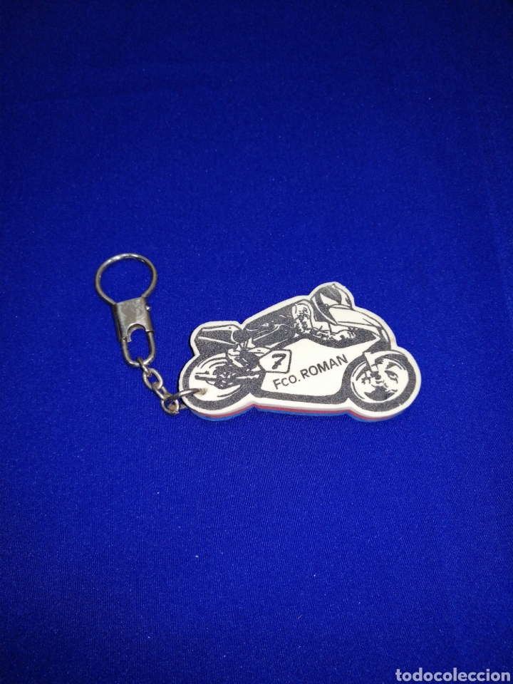 Collection of Keychains: LLAVERO MOTO CARRERAS GOMA ANTIGUO