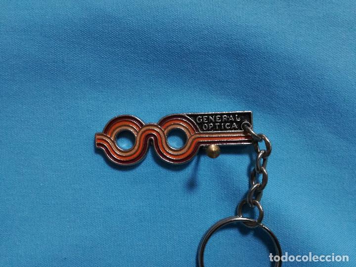 Sammlung von Schl&uuml;sselanh&auml;ngern: LLAVERO DE METAL - GENERAL OPTICA (PUBLICIDAD)