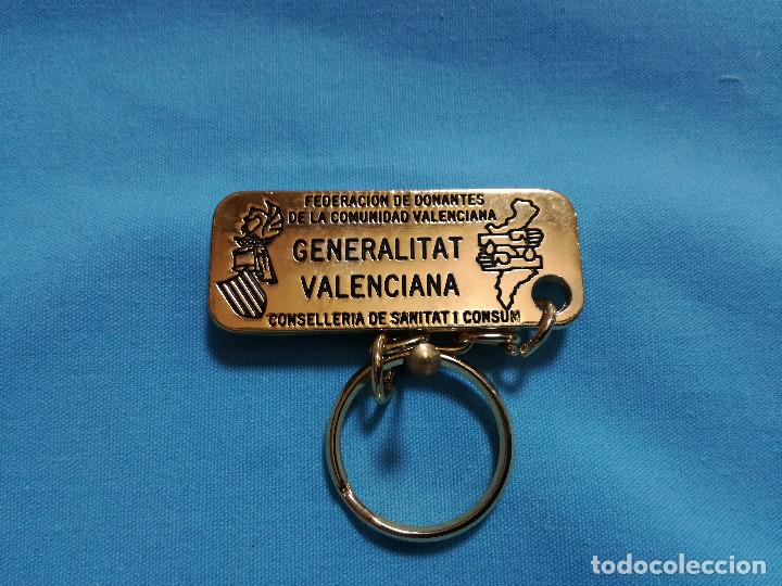 Coleccionismo de llaveros: LLAVERO DE METAL - DONANTES GENERALITAT VALENCIANA (PUBLICIDAD)