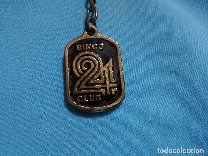 Coleccionismo de llaveros: LLAVERO DE METAL - BINGO CLUB 24 (DISCOTECA PUB BAR CLUB)