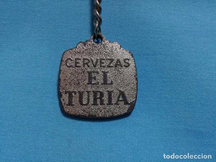 Sammlung von Schl&uuml;sselanh&auml;ngern: LLAVERO DE METAL - CERVEZAS EL TURIA (BEBIDAS)