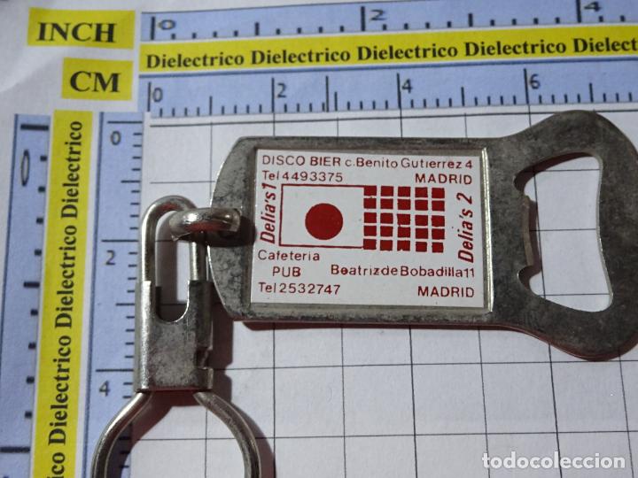 Collection of Keychains: LLAVERO DE DISCOTECAS BARES PUBS CLUBS. DISCOTECA BIER DELIA'S 1 MADRID