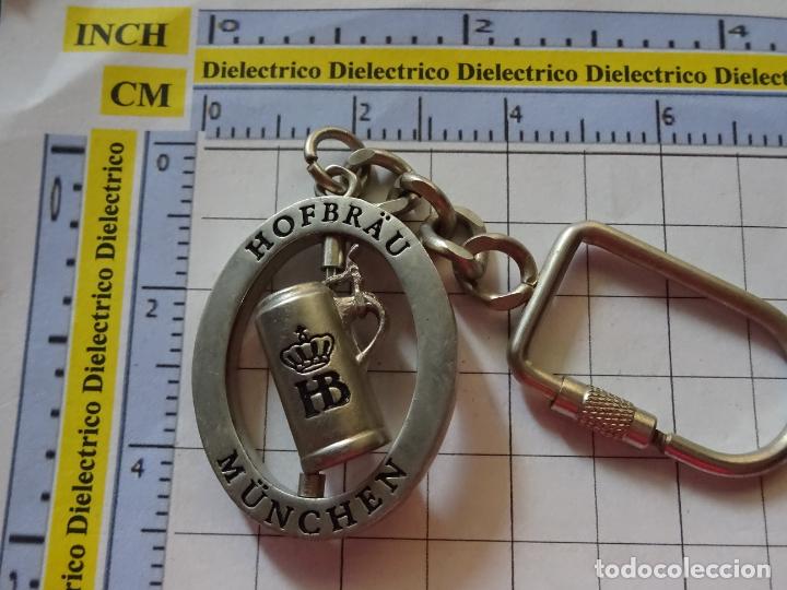 Coleccionismo de llaveros: LLAVERO DE BEBIDAS. CERVECER&Iacute;A HOFBR&Auml;U HAUS DE MUNICH, ALEMANIA. JARRA GIRATORIA