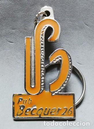 Coleccionismo de llaveros: LLAVERO DE METAL PUB BECQUER, SEVILLA - LLAV-13277 - B-391