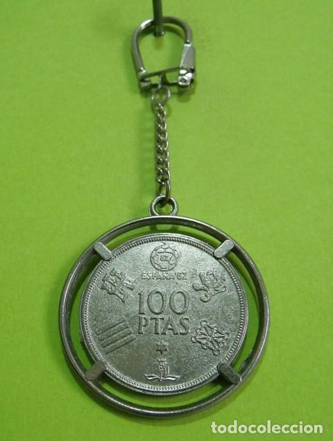 Coleccionismo de llaveros: Llavero Moneda 100 Pesetas Rey Don Juan Carlos I Espa&ntilde;a - 1982 Mundial Espa&ntilde;a 82