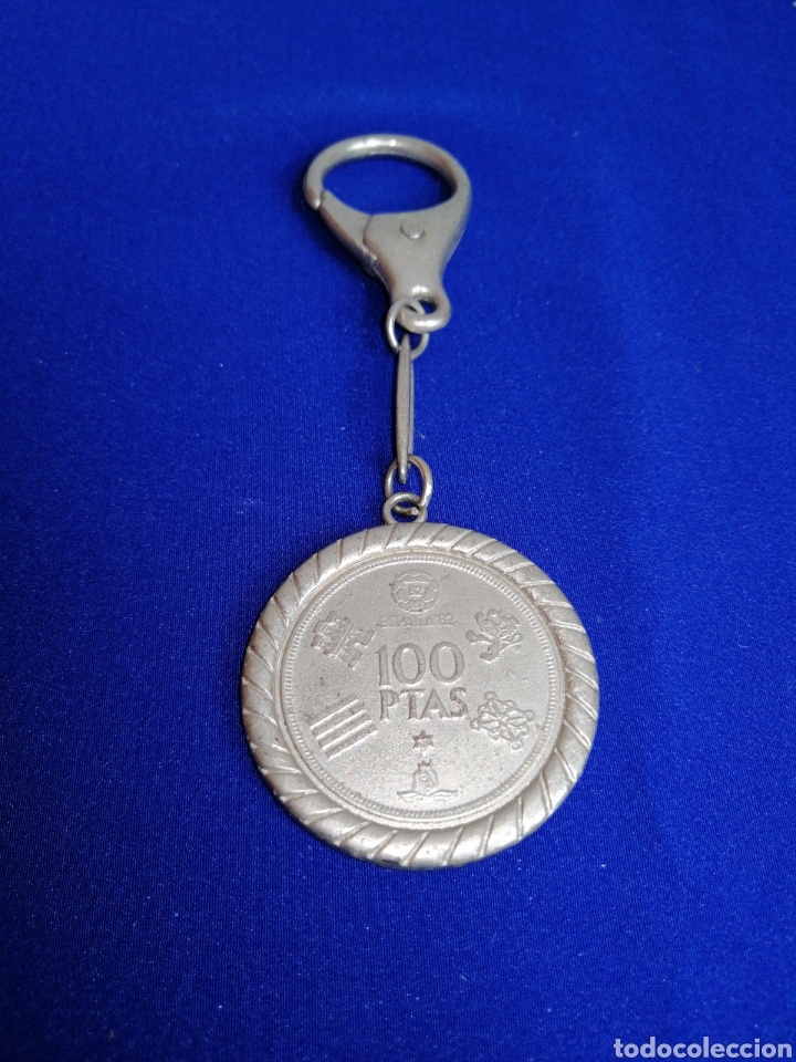Coleccionismo de llaveros: LLAVERO MONEDA 100 PESETAS - Foto 3
