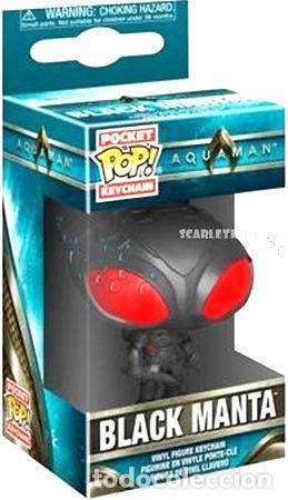 Coleccionismo de llaveros: funko pop llavero black manta aquaman original scarlet kids