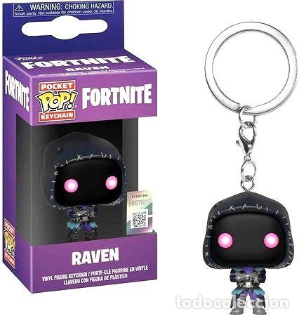 Coleccionismo de llaveros: llavero funko pocket pop raven fortnite original