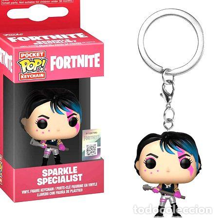 Coleccionismo de llaveros: funko pop pocket llavero fortnite sparkle specialist gamer