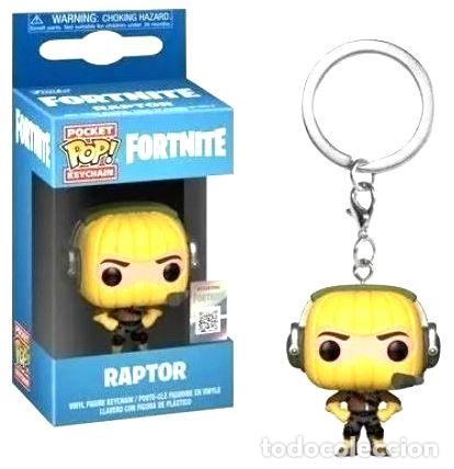 Coleccionismo de llaveros: pocket funko pop llavero fortnite raptor