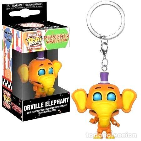 Coleccionismo de llaveros: funko pocket pop llavero fnaf orville elephant original
