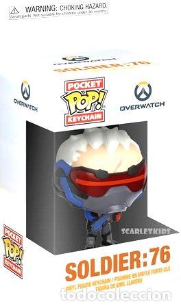 Coleccionismo de llaveros: funko pop llavero overwatch soldier 76 original scarlet kids