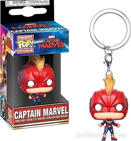 Coleccionismo de llaveros: funko pocket pop llavero marvel captain marvel replay