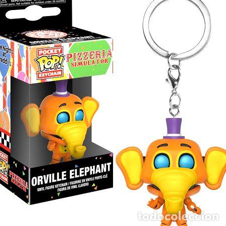 Coleccionismo de llaveros: funko pop pocket llavero five nights pizza orville elephant