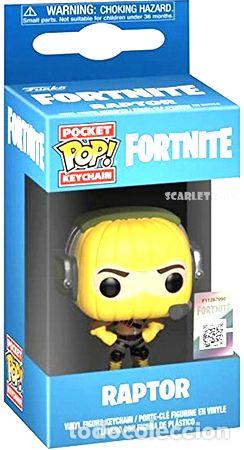 Coleccionismo de llaveros: funko pop llavero fortnite raptor original scarlet kids