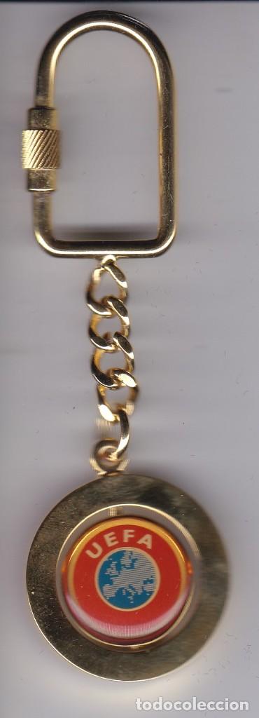 Collection of Keychains: LLAVERO DE LA UEFA EN SU ESTUCHE ORIGINAL (FUTBOL-FOOTBALL)