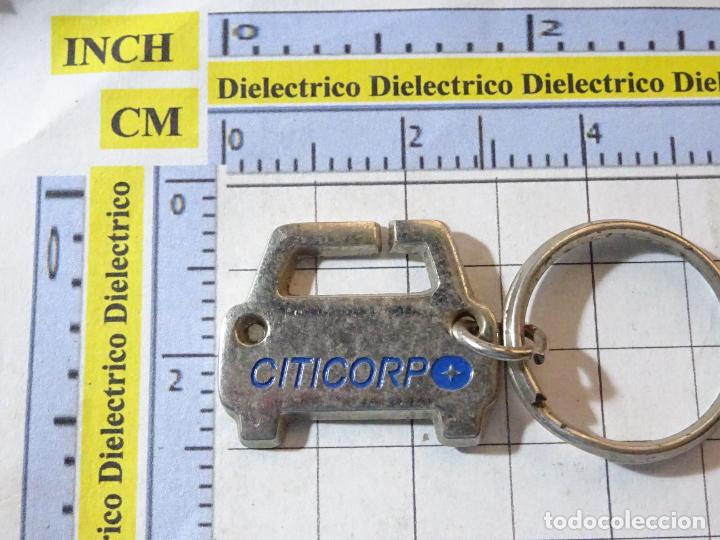 Colecionismo de porta-chaves: LLAVERO DE COCHES MOTOS. COCHE CITICORP. GRUPO FINANCIERO? RASCACIELOS NUEVA YORK?