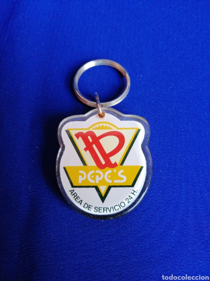 Collection of Keychains: LLAVERO AREA DE SERVICIO PEPES (GRANJA DE INIESTA CUENCA)