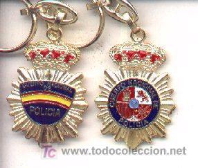 Coleccionismo de llaveros: L-50/16. Llavero Escudo Brazo del Cuerpo Nacional de Polic&iacute;a