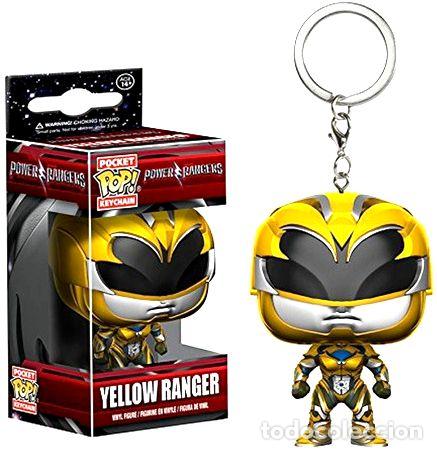 Coleccionismo de llaveros: funko pop llavero power rangers yellow ranger dgl games