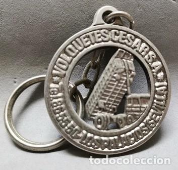 Coleccionismo de llaveros: LLAVERO DE METAL VOLQUETES CESAR, S.A., LOS PALACIOS, SEVILLA - LLAV-13631 - B-411
