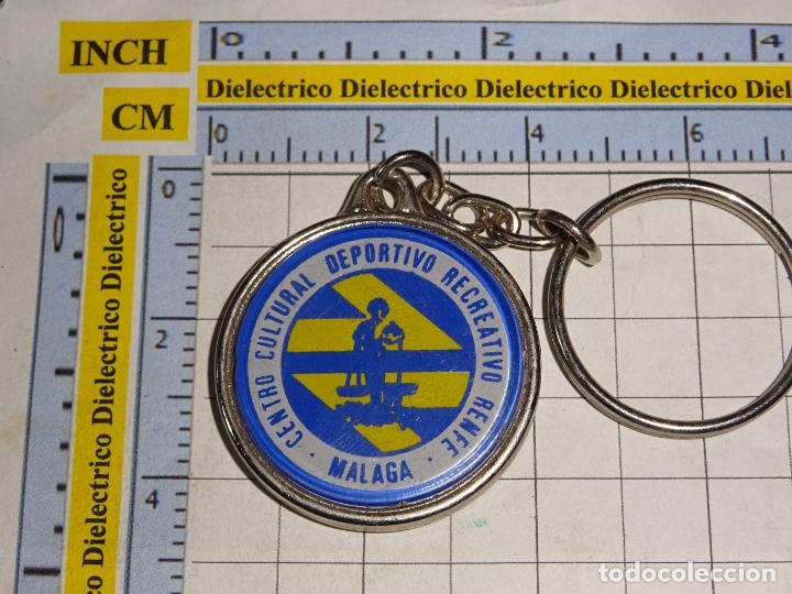Collection of Keychains: LLAVERO DE TRENES FERROCARRILES. CENTRO CULTURAL DEPORTIVO RECREATIVO RENFE M&Aacute;LAGA