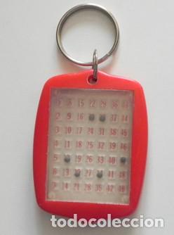 Coleccionismo de llaveros: LLAVERO PARA HACER LA PRIMITIVA - LOTER&Iacute;A DE ESPA&Ntilde;A - BOLAS - BOLITAS - N&Uacute;MEROS - BOLAS - ROJO