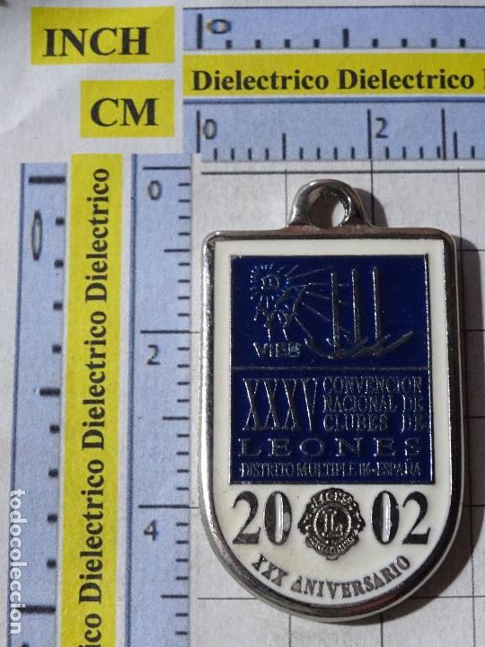 Coleccionismo de llaveros: LLAVERO DEL CLUB DE LEONES CONVENCI&Oacute;N NACIONAL 2002 VIGO XXX ANIVERSARIO