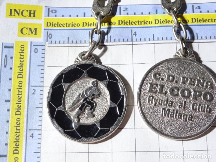 Collection of Keychains: LLAVERO DE DEPORTES. F&Uacute;TBOL. CLUB DEPORTIVO EL COPO, M&Aacute;LAGA