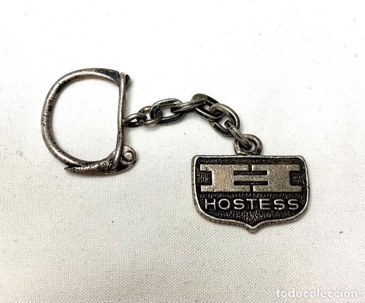Coleccionismo de llaveros: 030.ANTIGUO LLAVERO DE PLATA HOSTESS - Foto 1