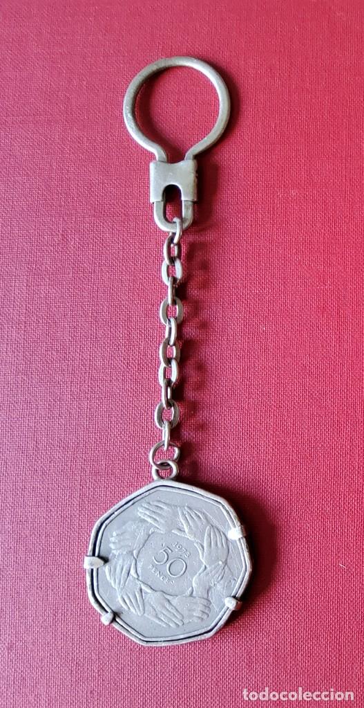 Coleccionismo de llaveros: LLAVERO CON MONEDA INGLESA - Foto 5