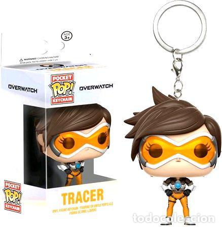 Coleccionismo de llaveros: llavero funko pop pocket keychain overwatch tracer