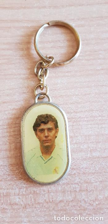 Collectionnisme de portes-cl&eacute;s: Llavero del jugador Emilio Butrague&ntilde;o (Real Madrid). F&uacute;tbol