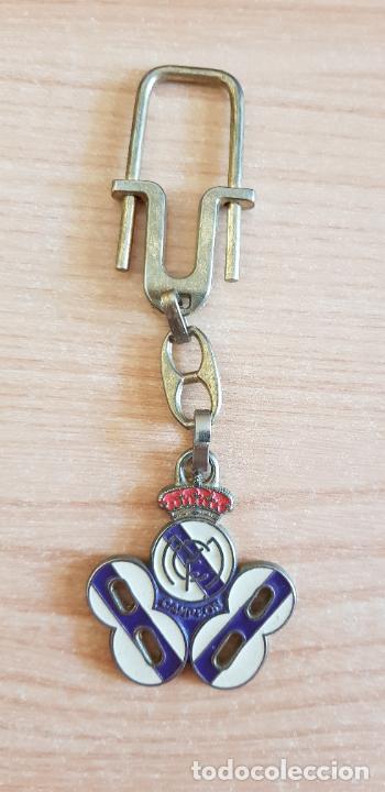 Collectionnisme de portes-cl&eacute;s: Llavero del Real Madrid. Campe&oacute;n de liga 88. F&uacute;tbol. A&ntilde;o 1988