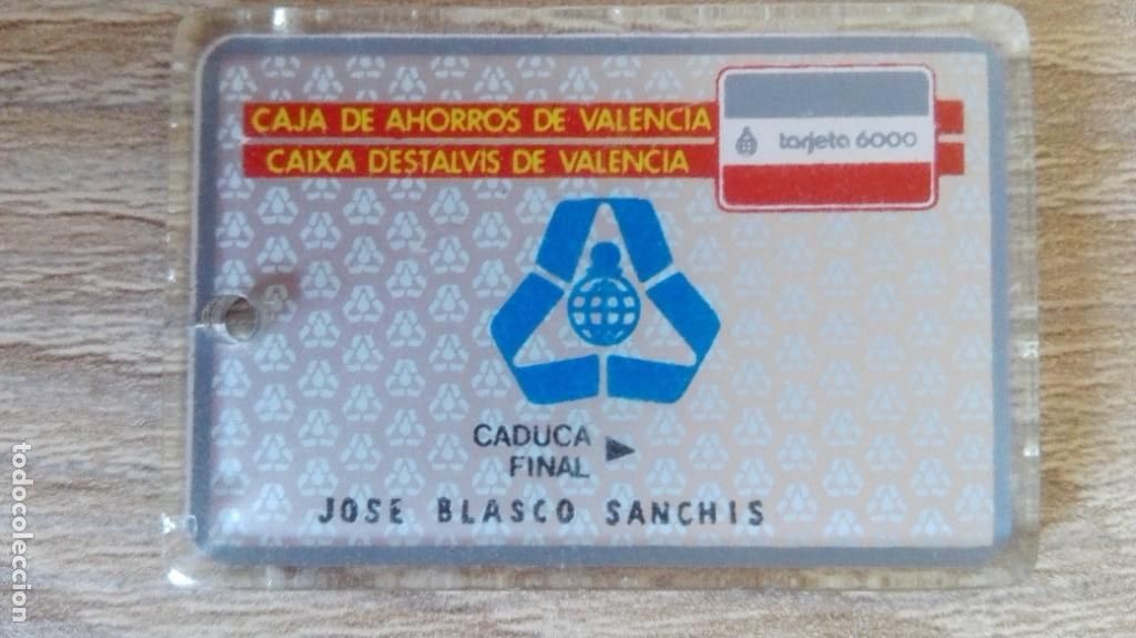 Coleccionismo de llaveros: CAJA DE AHORROS DE VALENCIA-TARJETA 6000-TELE-COMPRA-PUBLICIDAD DESPRENDIDA DE LLAVERO-A&Ntilde;OS 80.