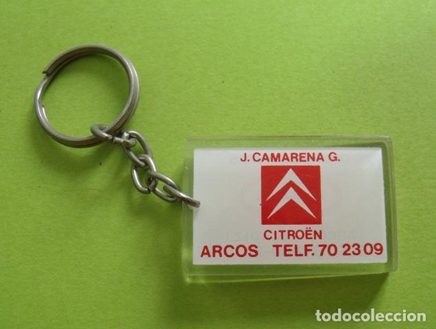 Coleccionismo de llaveros: Llavero Publicitario Concesionario Citro&euml;n J. Camarena - Gr&uacute;as ADA - Arcos de la Frontera - C&aacute;diz
