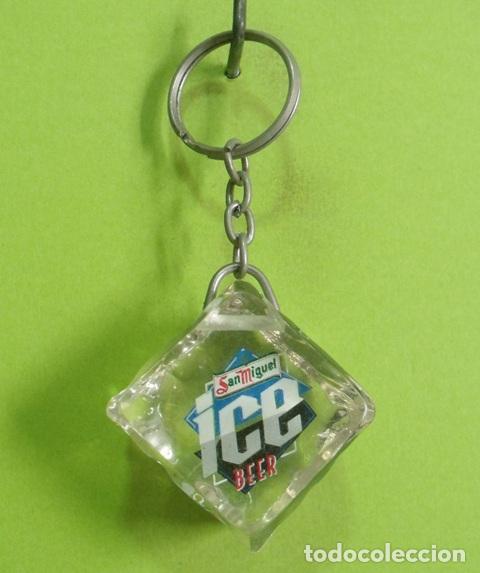 Coleccionismo de llaveros: Llavero Cubito Hielo Promocional Cerveza San Miguel Ice Beer