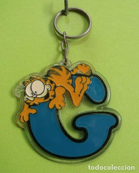 Coleccionismo de llaveros: Llavero Gato Garfield Letra G - Jim Daves - 1978