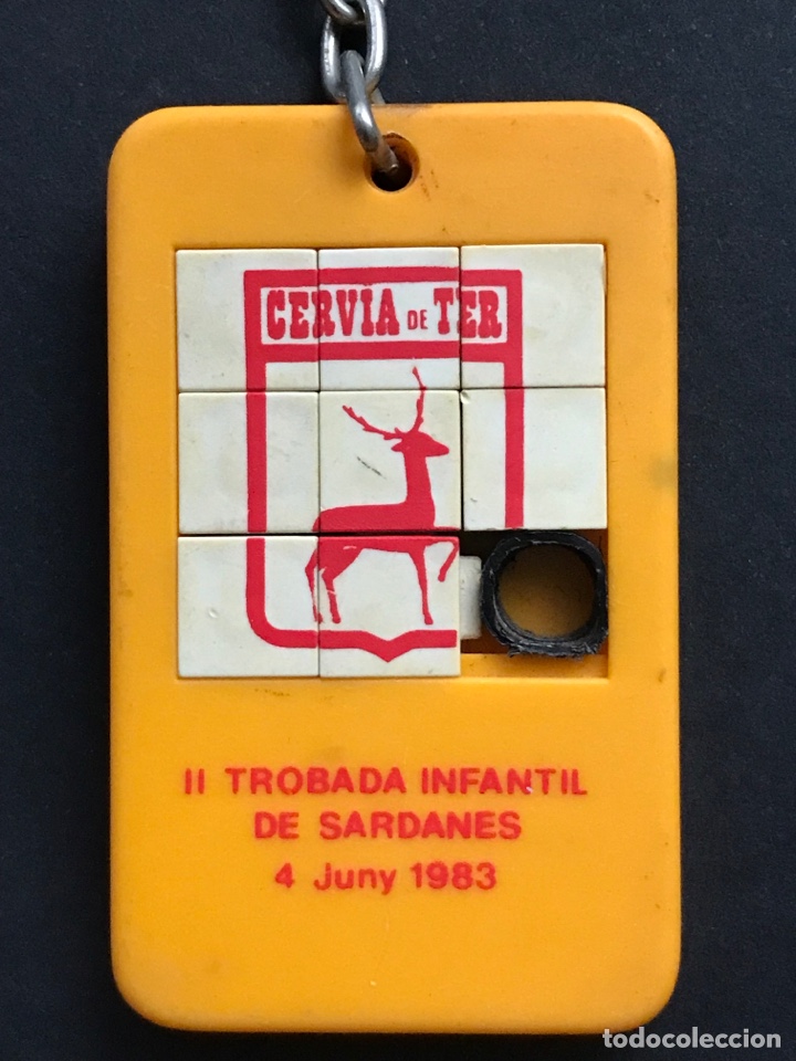 Coleccionismo de llaveros: PUZZLE LABERINTO DESLIZANTE PUZLE - II TROBADA INFANTIL SARDANAS - LLAVERO ROMPECABEZAS - 4 X 6,5