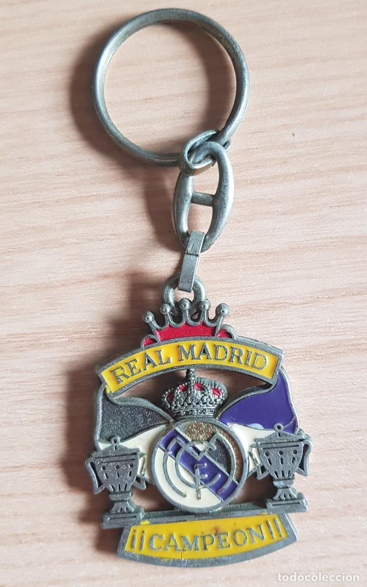 Collectionnisme de portes-cl&eacute;s: Llavero del Real Madrid. Escudo. F&uacute;tbol. Campe&oacute;n