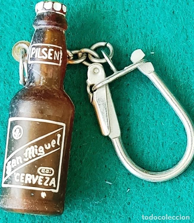 Coleccionismo de llaveros: Antiguo llavero de Cerveza San Miguel 1970/80