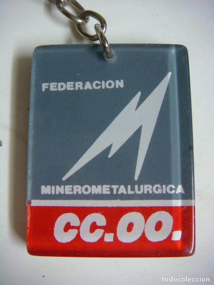 Sammlung von Schl&uuml;sselanh&auml;ngern: LLAVERO DE FEDERACION MINEROMETALURGICA CC.OO -(&)