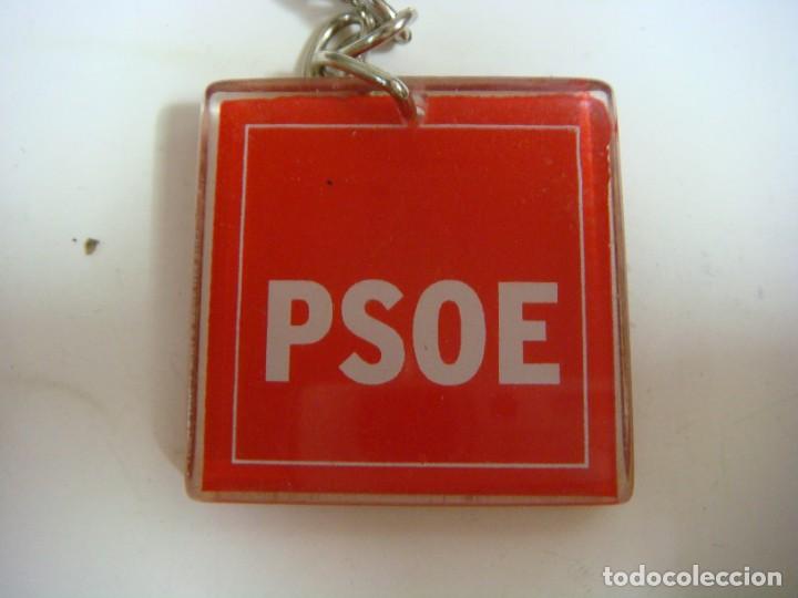 Sammlung von Schl&uuml;sselanh&auml;ngern: LLAVERO DE PSOE -(&)