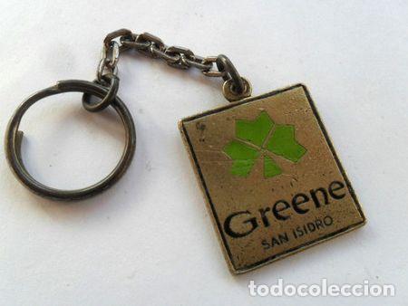 Coleccionismo de llaveros: llavero antiguo insignia peugeot 404 504 greene san isidro