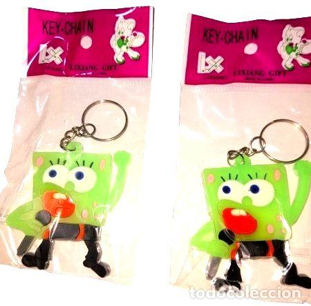 Coleccionismo de llaveros: bob esponja llavero brillan en la oscuridad souvenir unicos